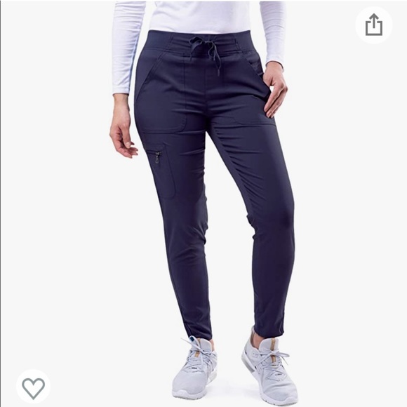 Navy Blue Scrub Pants - Picture 2 of 5